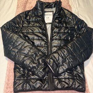 Aeropostale Women’s Small Black Lightweight Puffer Jacket Full Zip